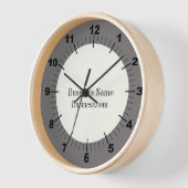 Apfel wählen Sie Ihre Hintergrundfarbe Runde Gesch Uhr (Winkel)