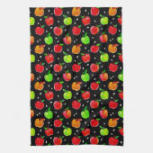 Äpfel Wasserfarbmuster Geschirrtuch (Vertikal)