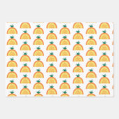 Apfel, Wassermelone, Ananas Obstwiesen Geschenkpapier Set (Vorderseite 2)