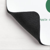 Apfel Wettbewerbbirne mousepad (Ecke)