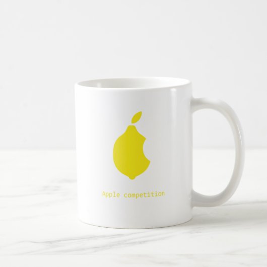 Apfel Wettbewerbzitrone Tasse (Rechts)