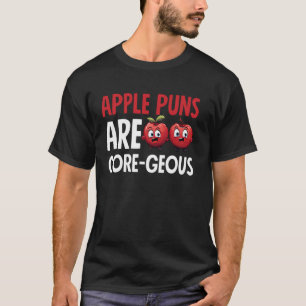 Apfel-Wortspiele sind Kern-gewaltig Apfel T-Shirt