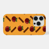 Apfel-Zimt-Muster iPhone Hülle (Rückseite (Horizontal))