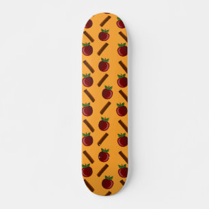 Apfel-Zimt-Muster Skateboard