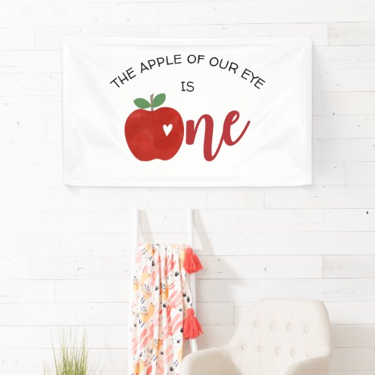 Apfel zum ersten Geburtstag Banner (Insitu)