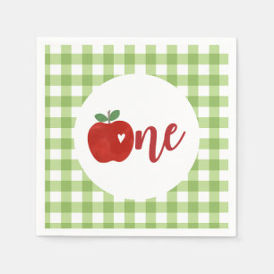 Apfel zum ersten Geburtstag Serviette