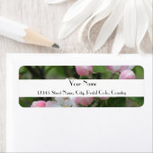 Apfeladressen-Etikett für Blume (Insitu)