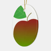 Apfelapfelfruchtnahrungsmittelrebegewohnheit Keramik Ornament (Links)