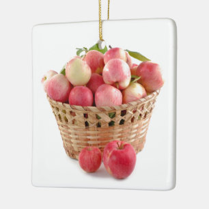 Apfelapfelfruchtnahrungsmittelrebegewohnheit Keramikornament