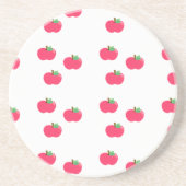 Apfelapfelfruchtnahrungsmittelrebegewohnheit Sandstein Untersetzer (Vorne)