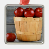 Apfelapfelfruchtnahrungsmittelrebegewohnheit Silbernes Ornament (Vorne)