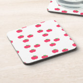 Apfelapfelfruchtnahrungsmittelrebegewohnheit Untersetzer (Linke Seite)