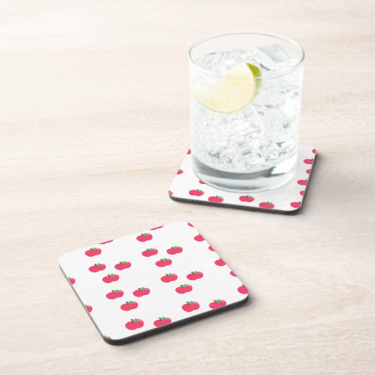 Apfelapfelfruchtnahrungsmittelrebegewohnheit Untersetzer (Rechte Seite)