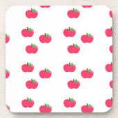 Apfelapfelfruchtnahrungsmittelrebegewohnheit Untersetzer (Vorderseite)