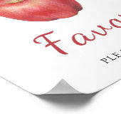 Apfelbaby-Dusche - Lieblings-Poster Poster (Ecke)