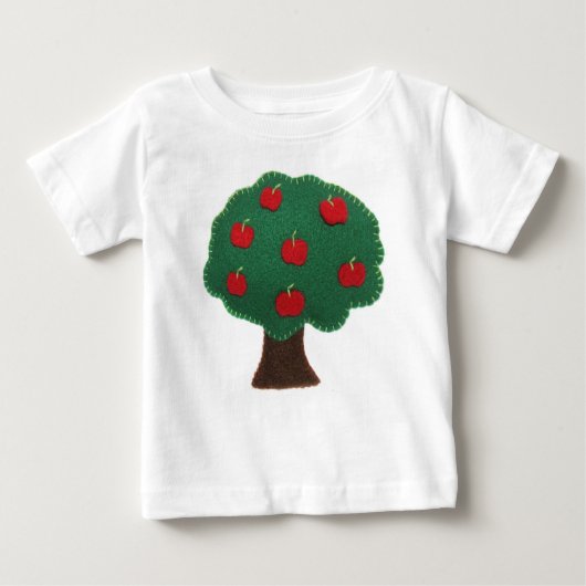 Apfelbaum Baby T-shirt (Vorderseite)