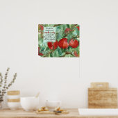 Apfelbaum Bibel Schrift Ecclesiastes 2:5 Poster (Küche)