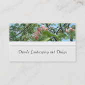 Apfelbaum-Blüten-Visitenkarte Visitenkarte (Rückseite)