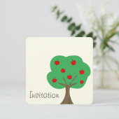 Apfelbaum Einladung (Stehend Vorderseite)