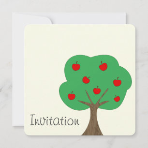 Apfelbaum Einladung