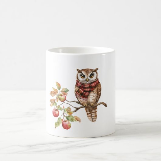 Apfelbaum-Eule Kaffeetasse (Mittel)