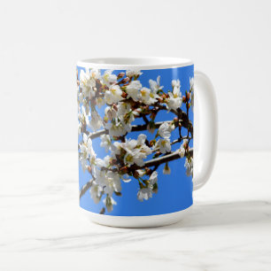 Apfelbaum-Foto aus weißem Frühling Kaffeetasse