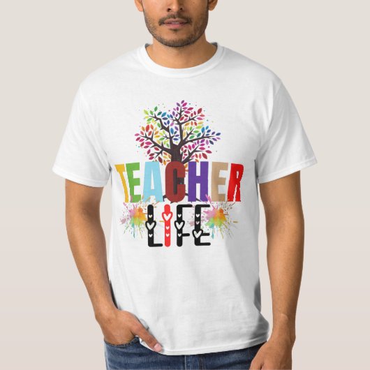 Apfelbaum für Lehrer T-Shirt (Vorderseite)