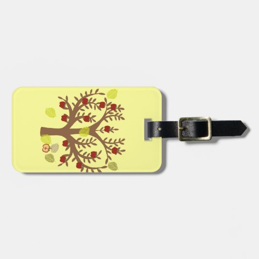 Apfelbaum Gepäckanhänger (Vorderseite horizontal)