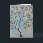 Apfelbaum-Gruß-Karte Karte<br><div class="desc">Apfelbaum-Gruß-Karte,  leerer Innenraum</div>