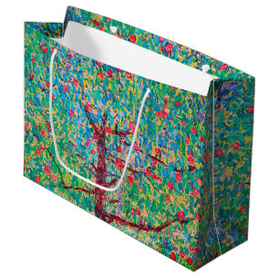 Apfelbaum, Gustav Klimt große Geschenktasche Geschenktüte
