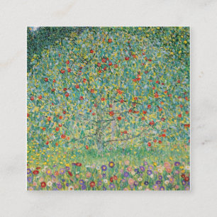 Apfelbaum Gustav Klimt Quadratische Visitenkarte