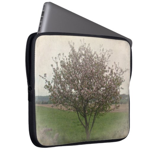 Apfelbaum in Bloom Laptopschutzhülle (Vorne Rechts)