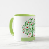 Apfelbaum-kundenspezifisches personalisiertes tasse (Vorderseite Links)