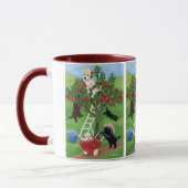 Apfelbaum Labradors Malerei Tasse (Links)