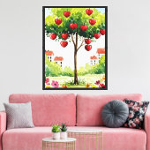 Apfelbaum Leinwanddruck (Insitu (Wohnzimmer))