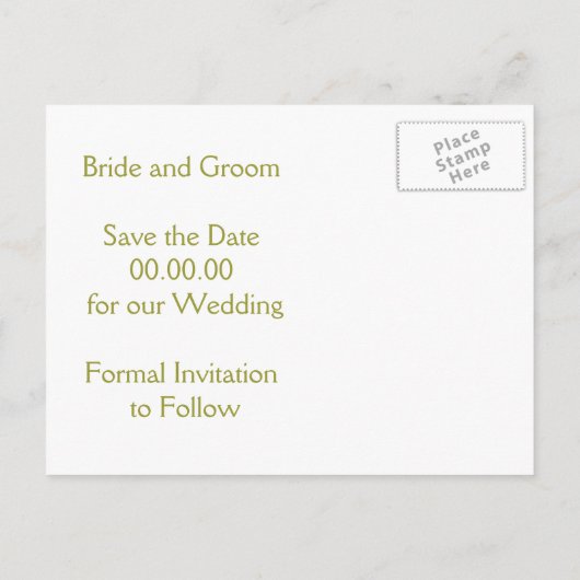 Apfelbaum lila Hochzeit im Herbst Save the Date Ankündigungspostkarte (Rückseite)