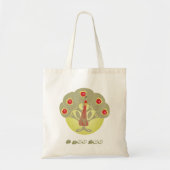 Apfelbaum oder Gesichts-oder Pfau-Tasche Tragetasche (Vorne)