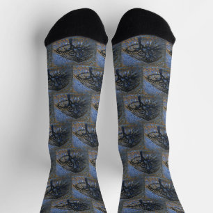 Apfelbaum, pointillistische Version von Piet Mondr Socken