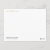 Apfelbaum Postkarte (Rückseite)