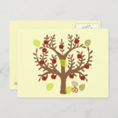 Apfelbaum Postkarte (Vorne/Hinten)