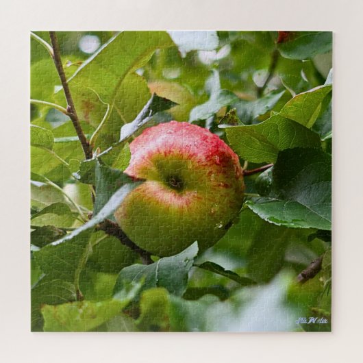Apfelbaum schwierige grüne Wald Vollsaison Puzzle (Horizontal)