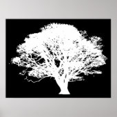 Apfelbaum-Silhouette Poster (Vorne)