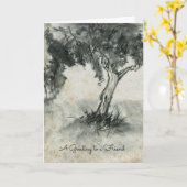 Apfelbaum Steinkohlefall Fruchtbaum Freundschaft Karte (Gelbe Blume)