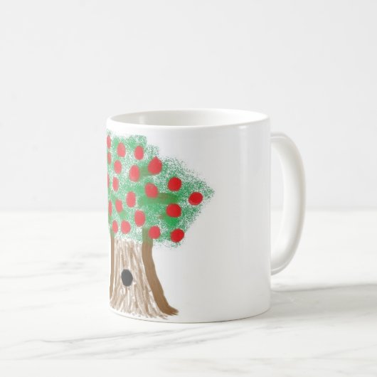 Apfelbaum-Tasse Kaffeetasse (VorderseiteRechts)