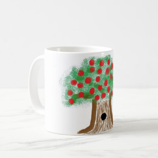 Apfelbaum-Tasse Kaffeetasse (Vorderseite Links)