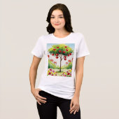 Apfelbaum Tri-Blend Shirt (Vorderseite voll)
