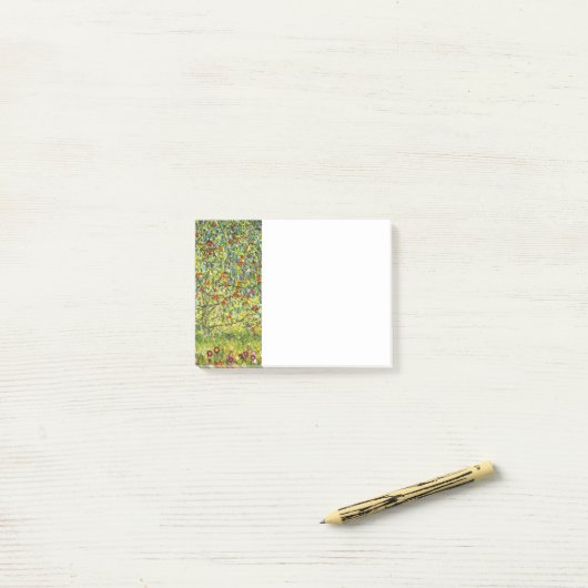 Apfelbaum und Blume 1912 Post-it Klebezettel (Auf Schreibtisch)