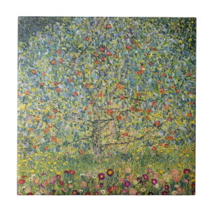Apfelbaum von Gustav Klimt, Vintage Art Nouveau Fliese