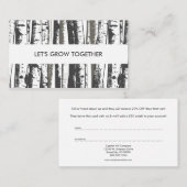 Apfelbäume Empfehlungskarte (Vorne/Hinten)