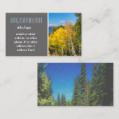 Apfelbäume Herbstgelbe Fotos Visitenkarte (Vorne/Hinten)